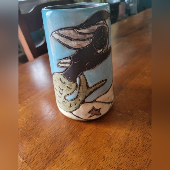 mara Other - Mara Pottery Mermaid And Fish Coffee Mug